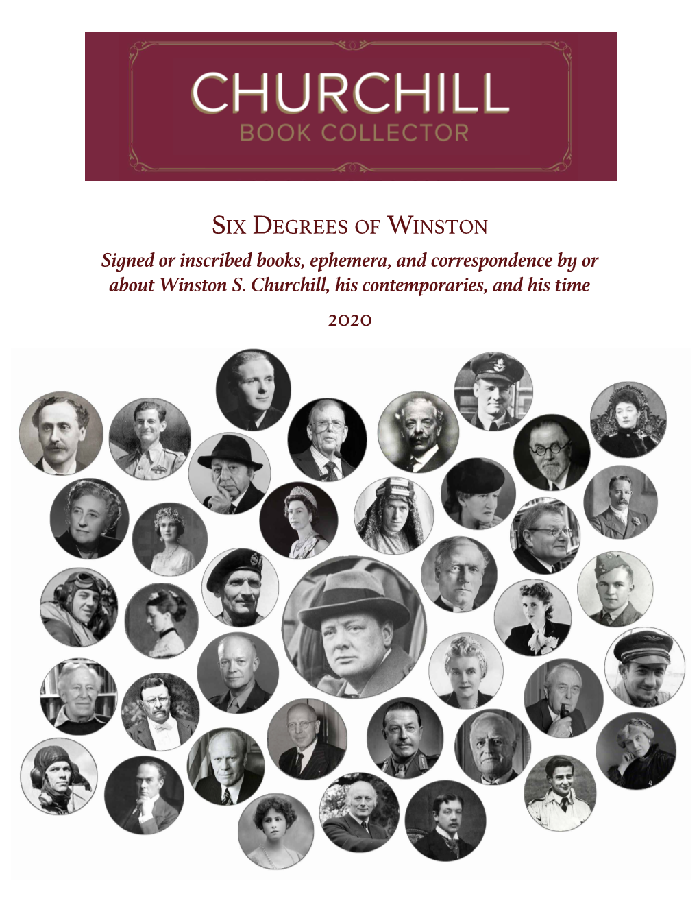 SIX DEGREES of WINSTON Signed Or Inscribed Books, Ephemera, and Correspondence by Or About Winston S