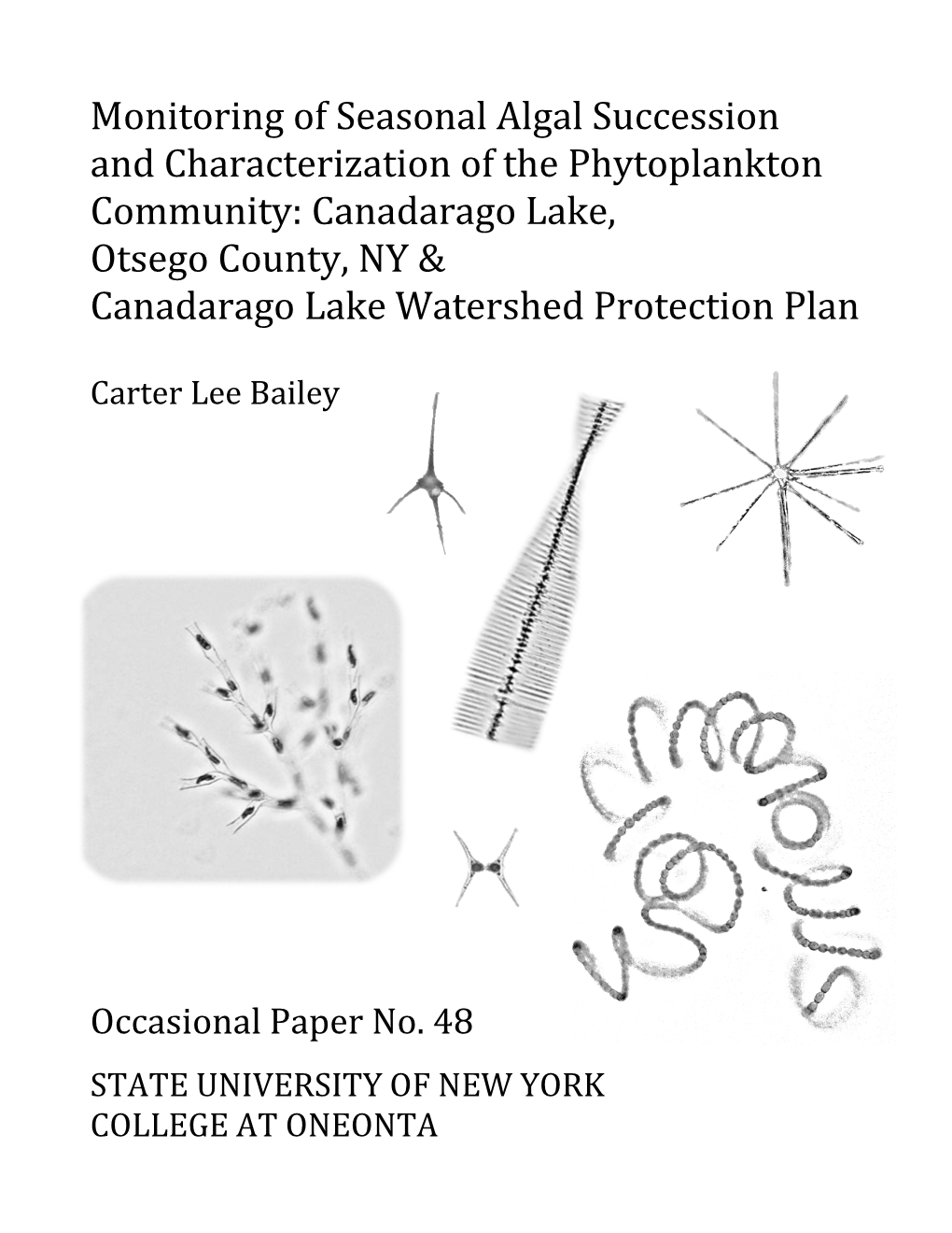 Canadarago Lake, Otsego County, NY & Canadarago Lake Watershed Protection Plan