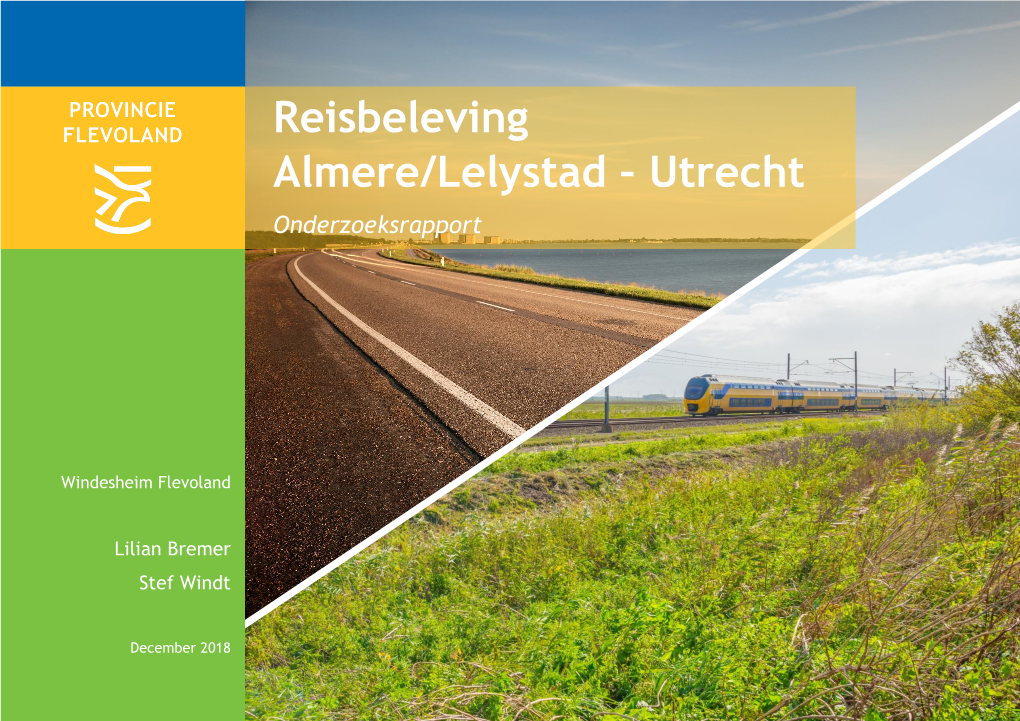 Reisbeleving Almere/Lelystad – Utrecht | 1