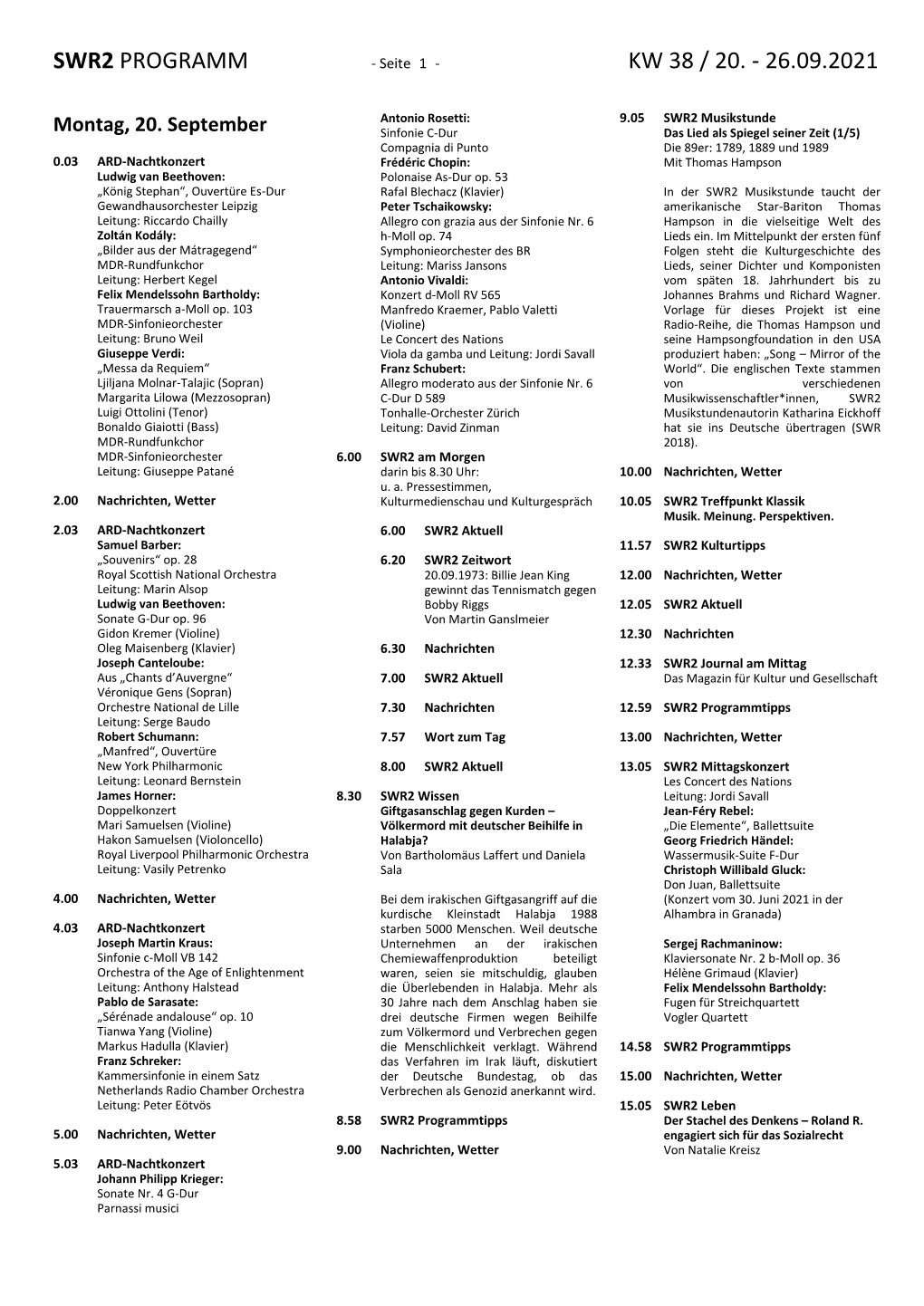 Swr2 Programm Kw 38