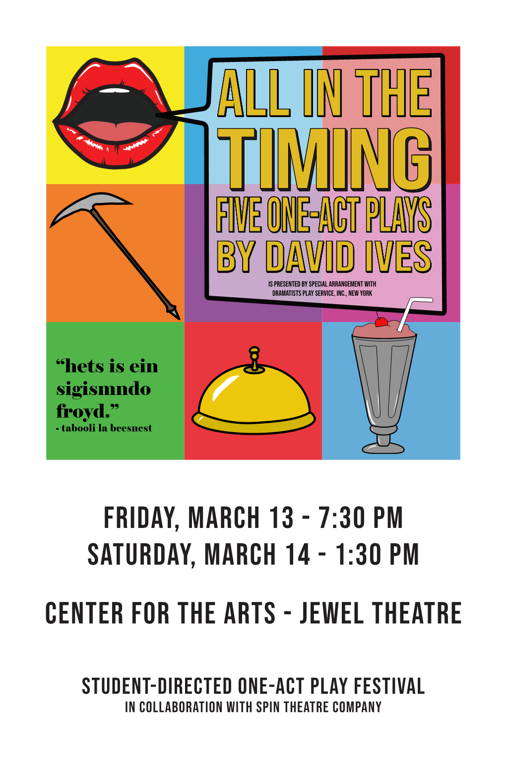 1:30 Pm Center for the Arts - Jewel Theatre
