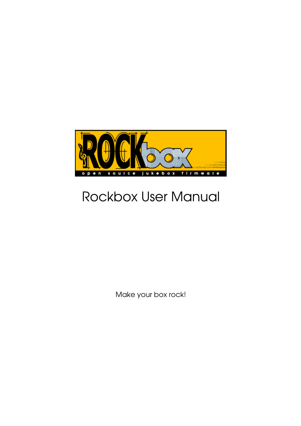 Rockbox User Manual