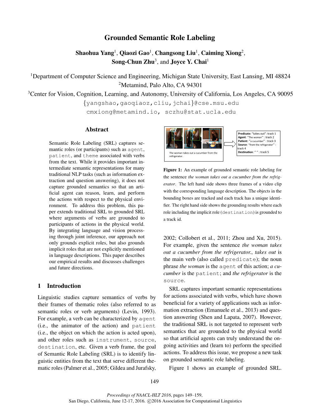 Grounded Semantic Role Labeling