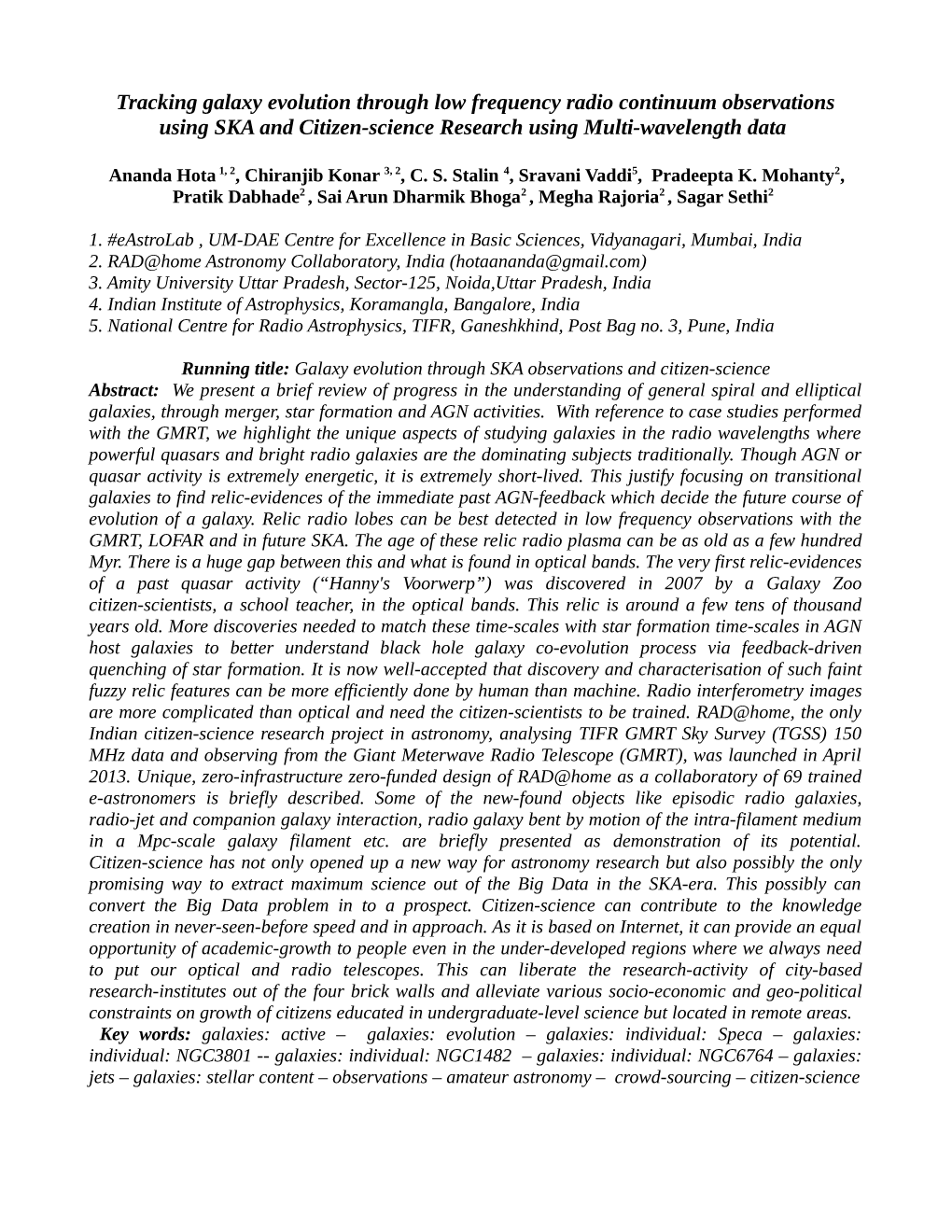 Tracking Galaxy Evolution Through Low Frequency Radio Continuum Observations Using SKA and Citizen-Science Research Using Multi-Wavelength Data