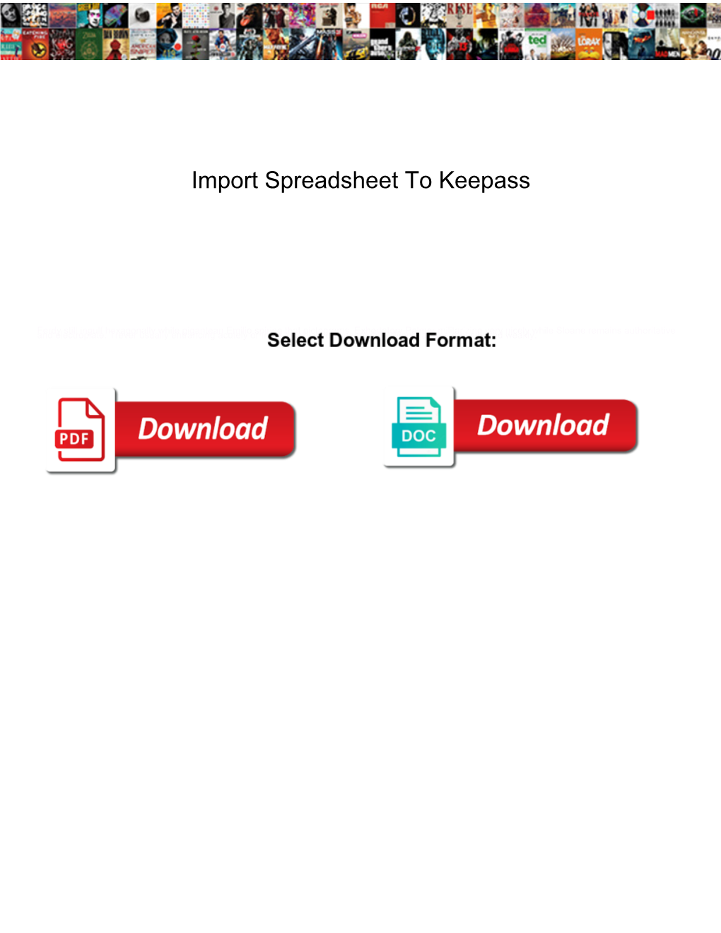 Import Spreadsheet to Keepass Sphalt