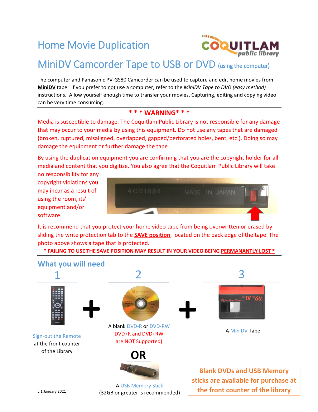 Minidv Tape to DVD Or