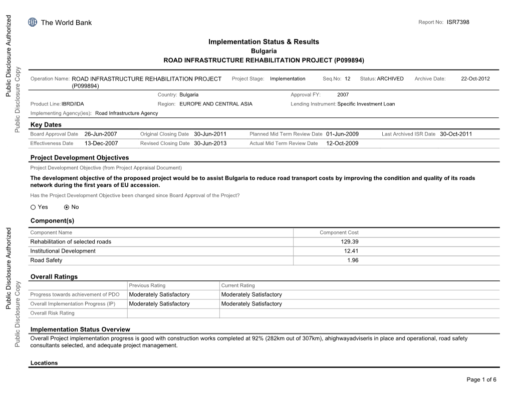 World Bank Document