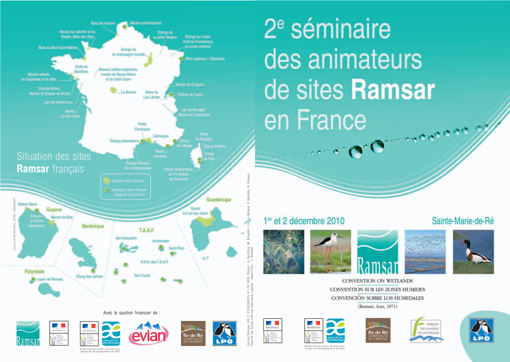 Situation Des Sites Ramsar Français Source MNHN (SPN), 2008 - MEEDDAT