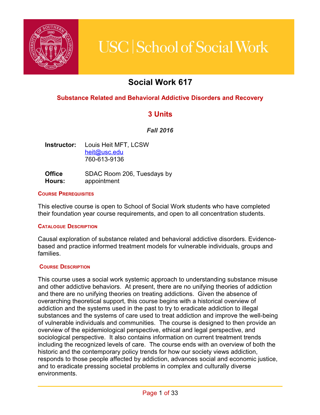 School of Social Work Syllabus Template Guide s5