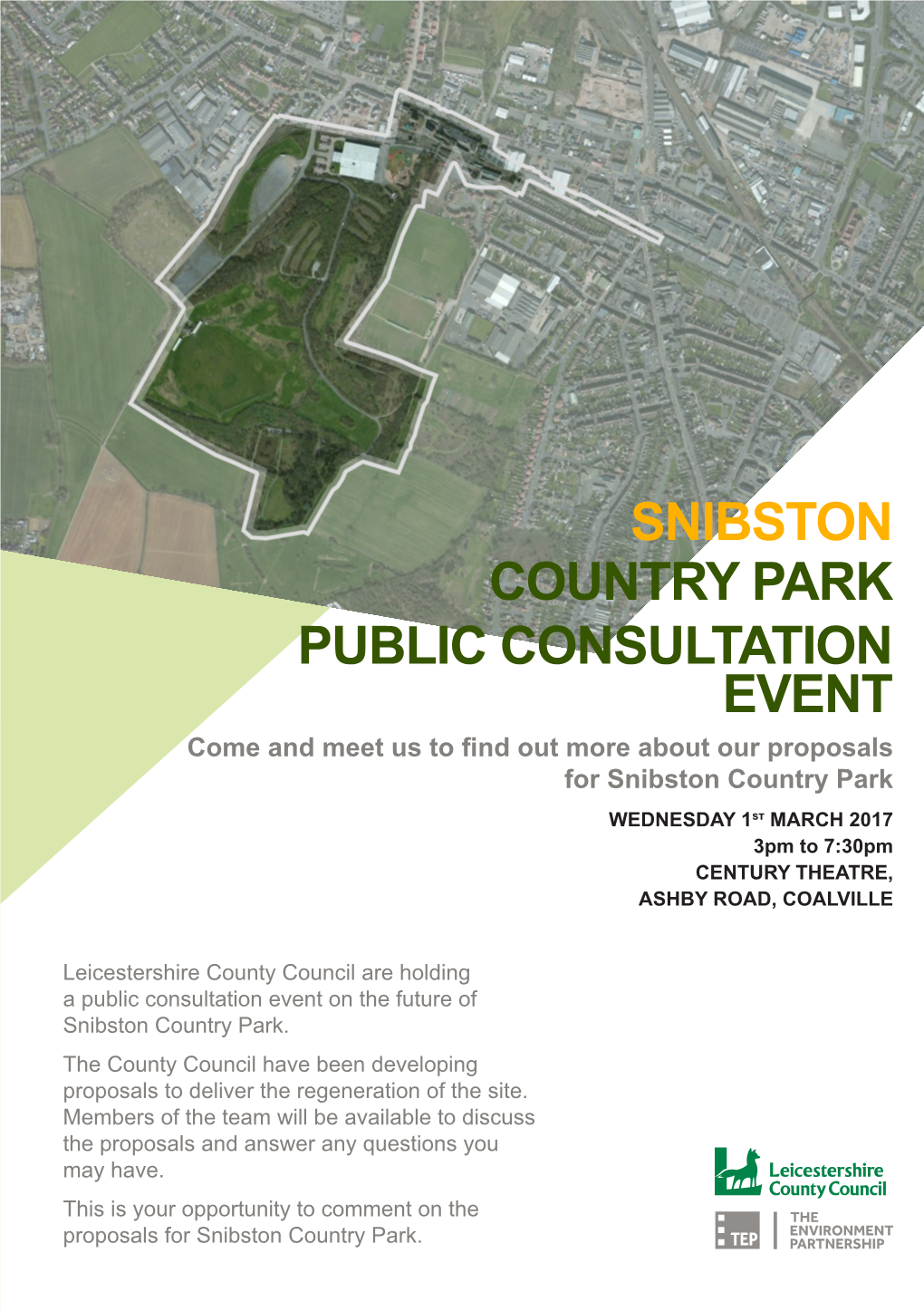 Snibston Country Park Public Consultation Event