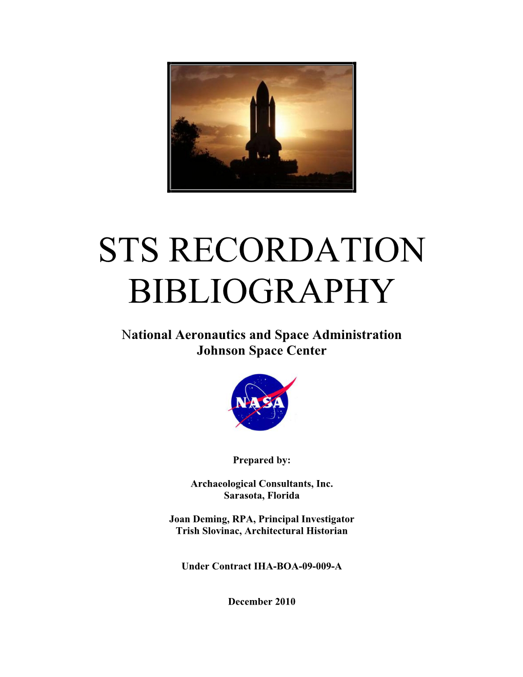 Sts Recordation Bibliography