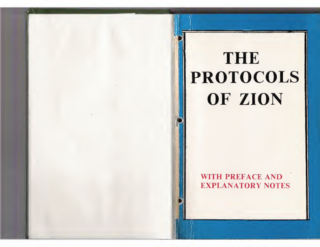 Protocols of Zion