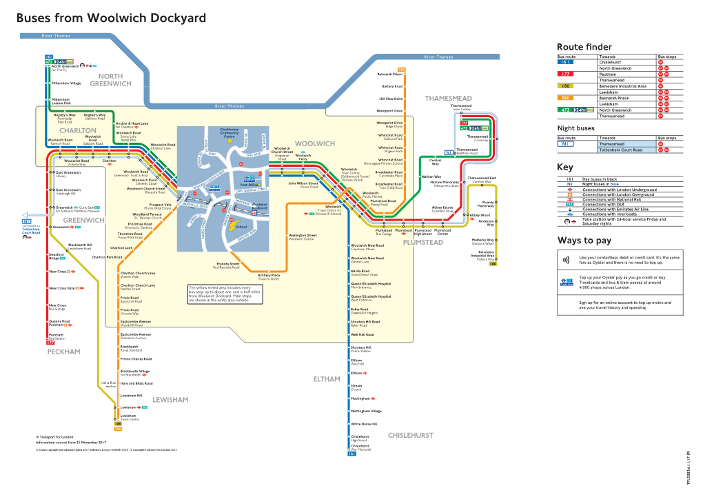 Buses from Woolwich Dockyard