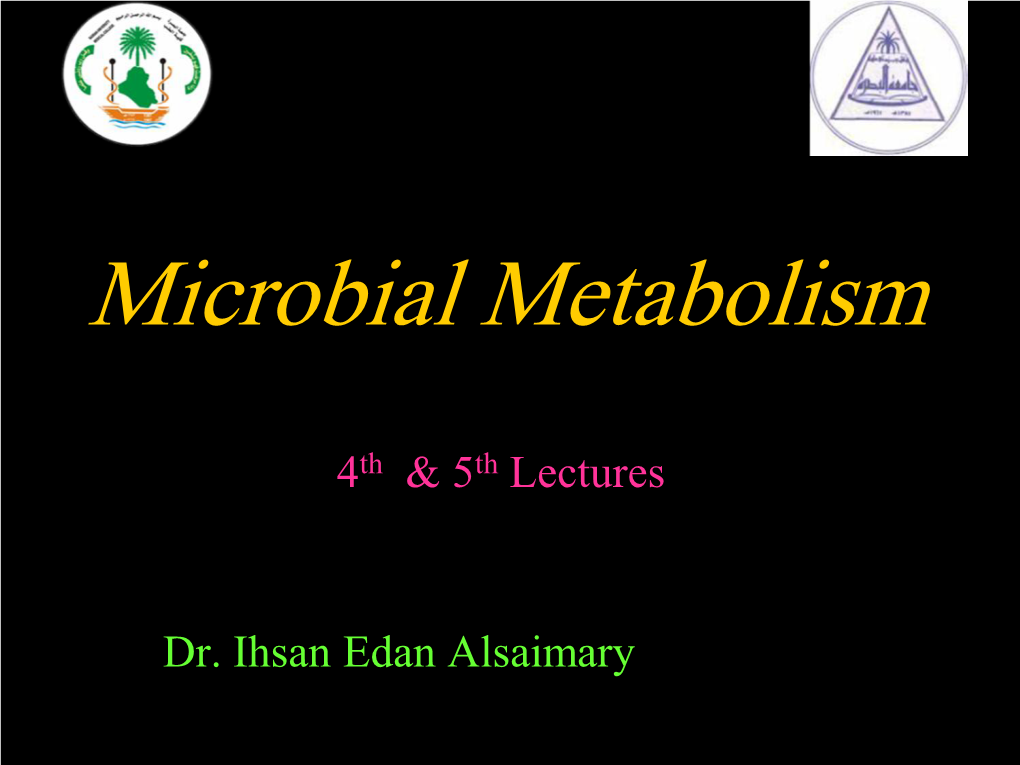 Microbial Metabolism