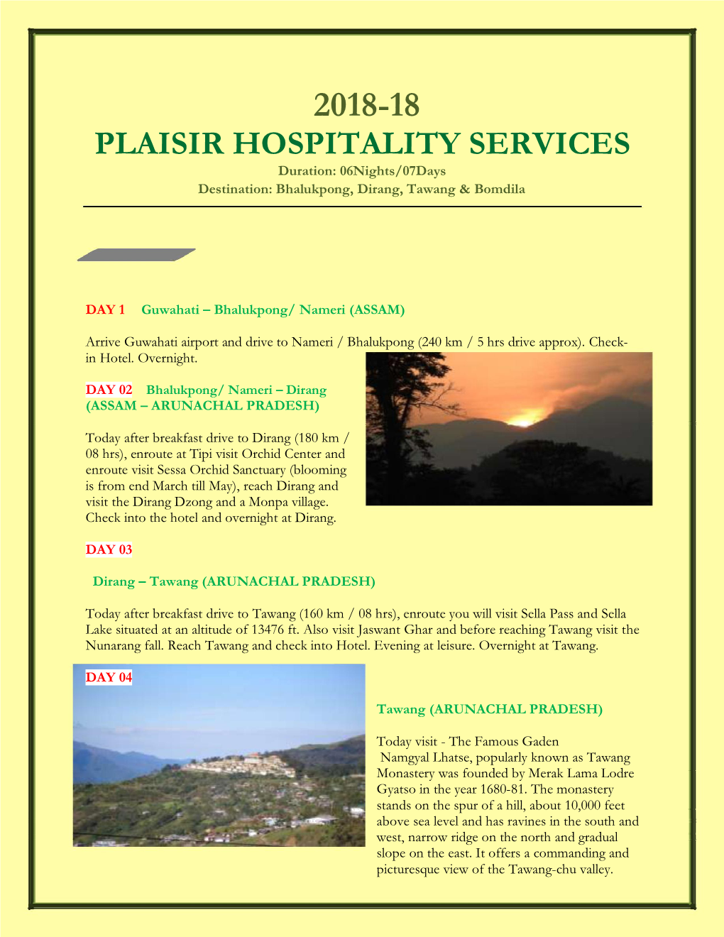 2018-18 Plaisir Hospitality Services