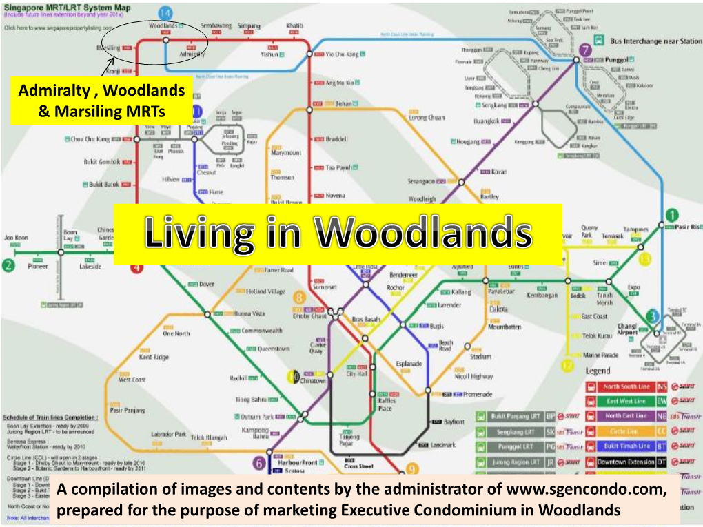 Admiralty , Woodlands & Marsiling Mrts a Compilation of Images And
