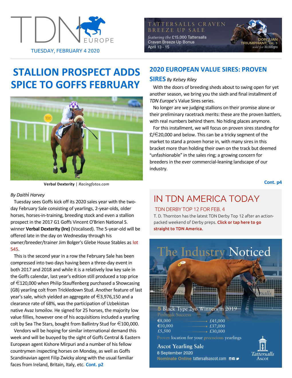 Stallion Prospect Adds Spice to Goffs February