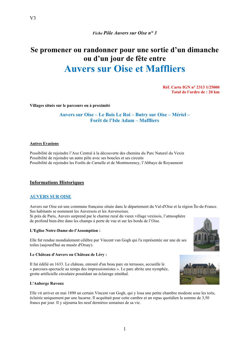 Circuit Auvers Sur Oise [Maffliers