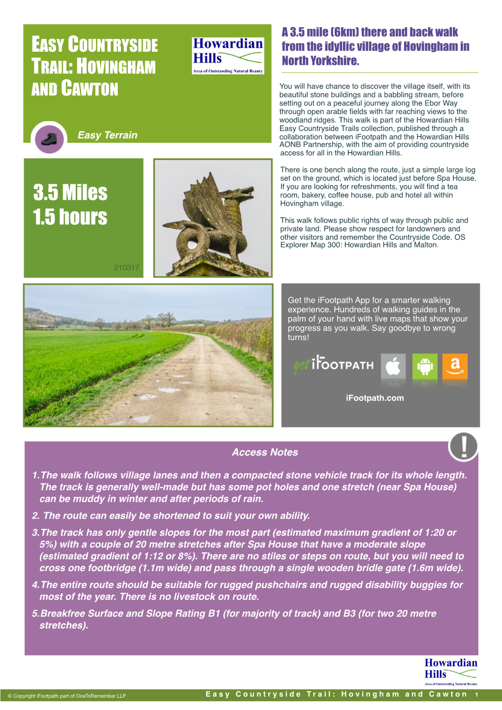 Easy Countryside Trail Hovingham and Cawton.Pages