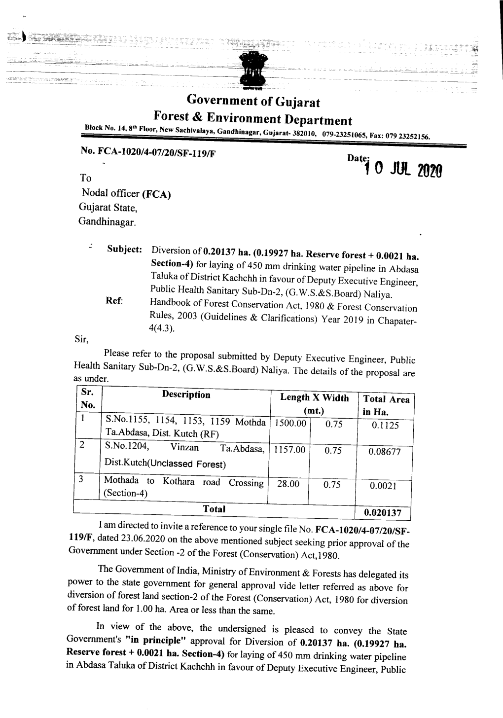 Government of Gujarat Forest & Environment Department