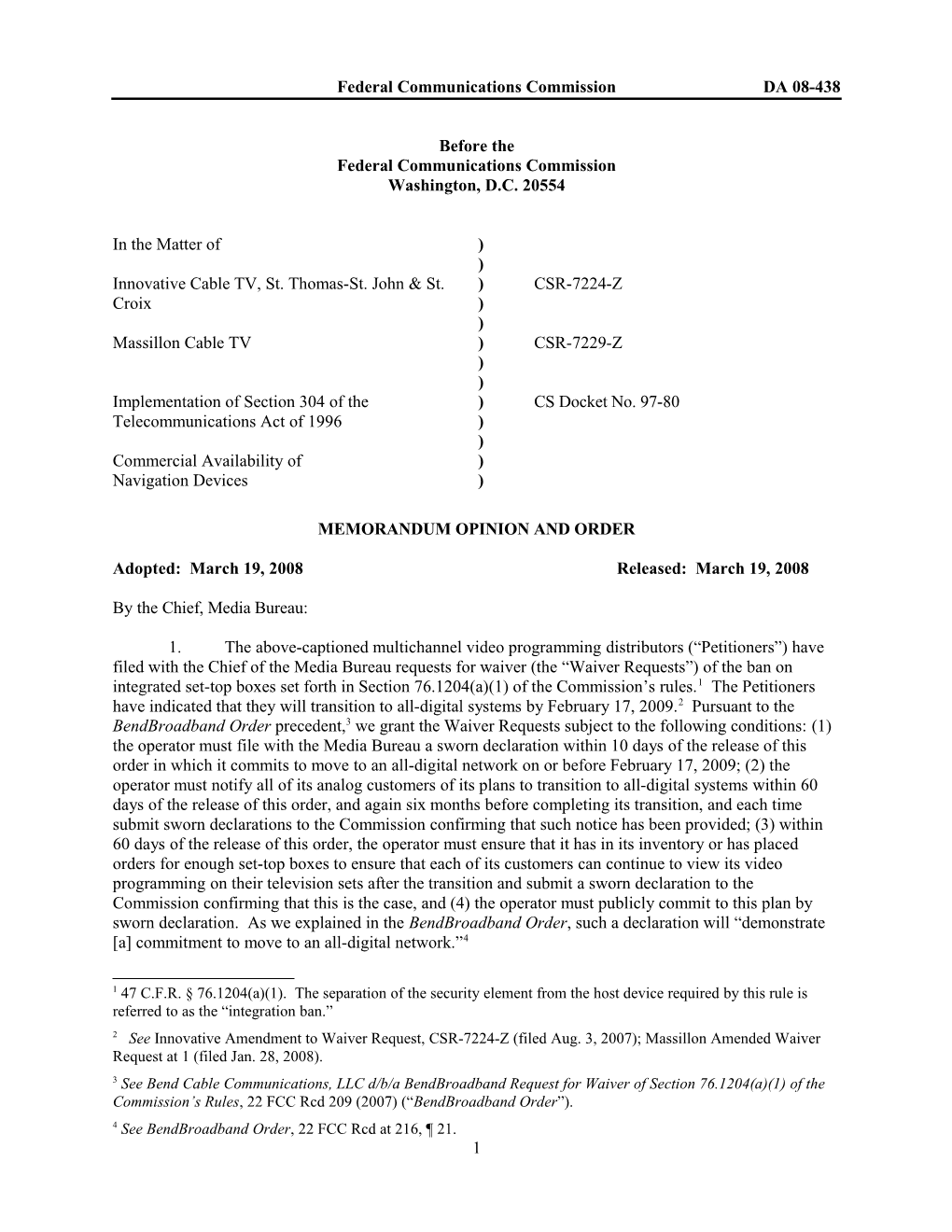 Memorandum Opinion and Order s33