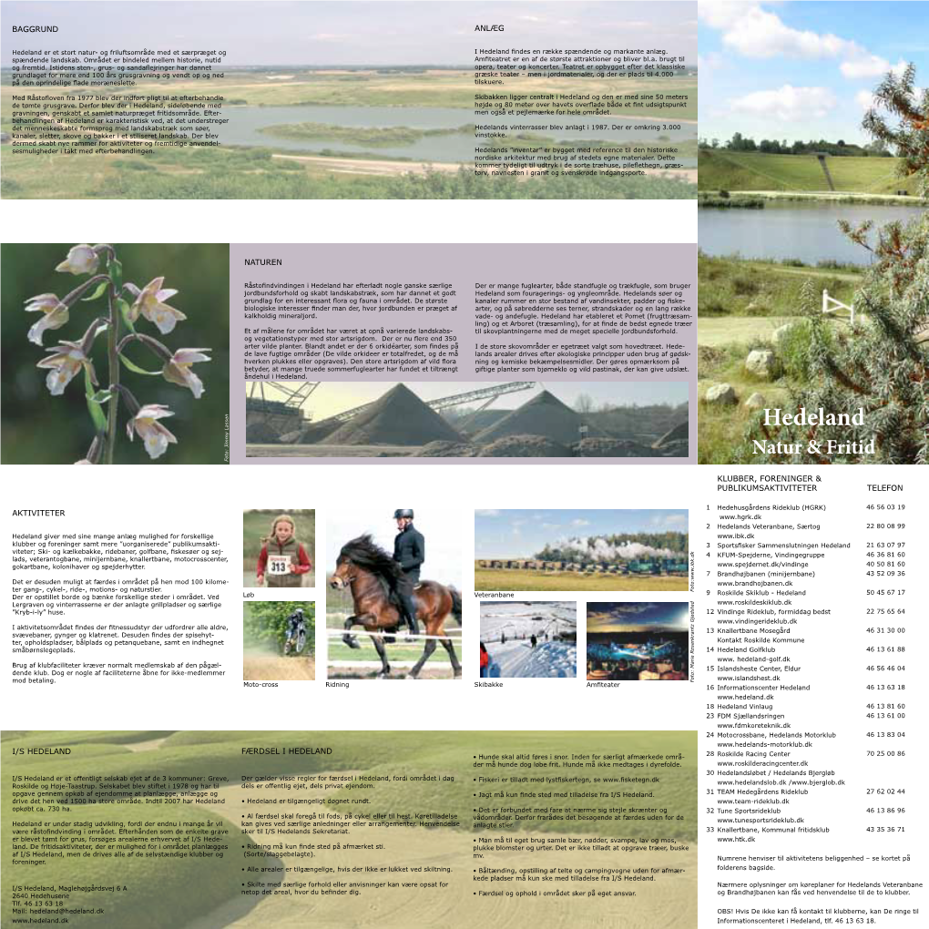 Brochure Om Hedeland Naturpark