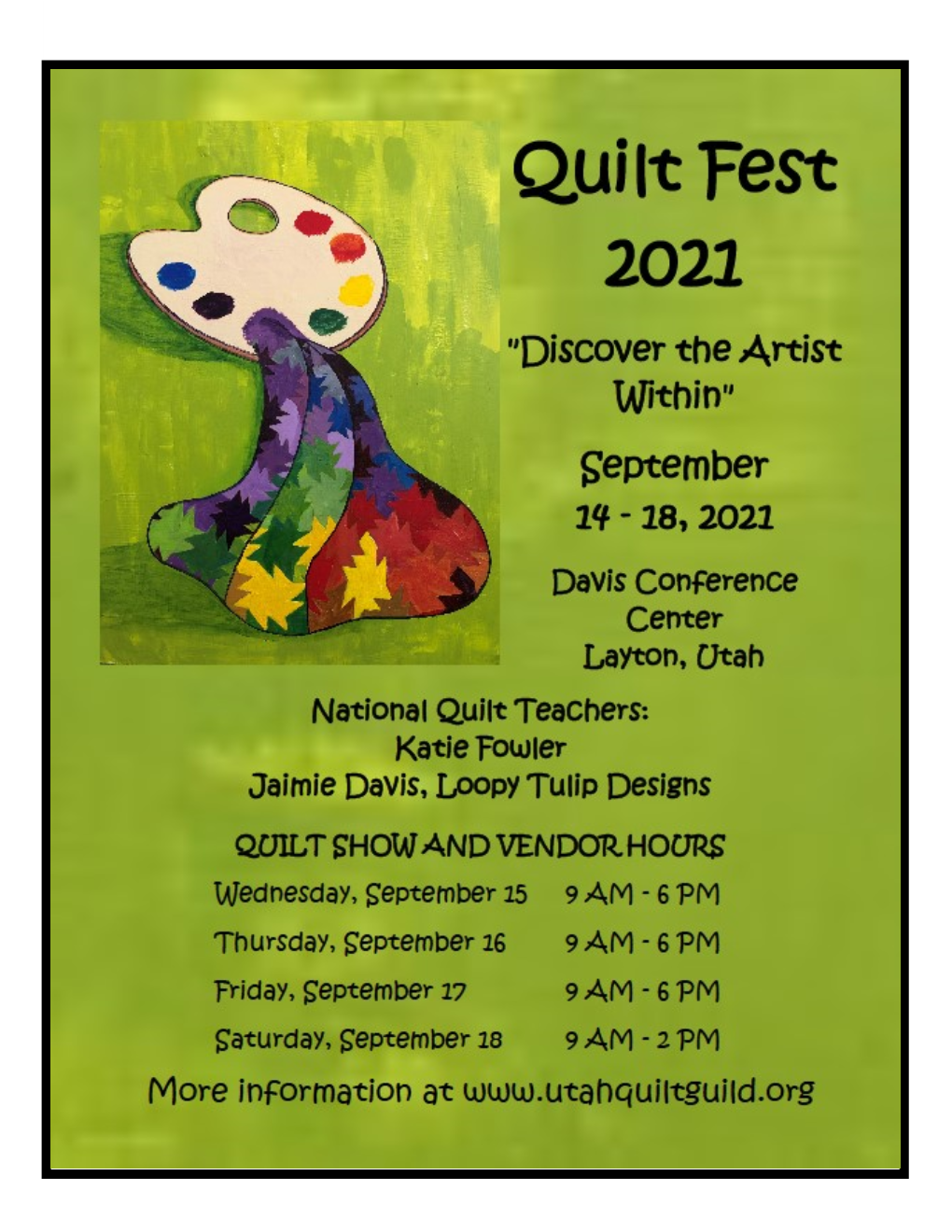 Utah Quilt Guild Quilt Show Rules 2021 Discover the Artist Within