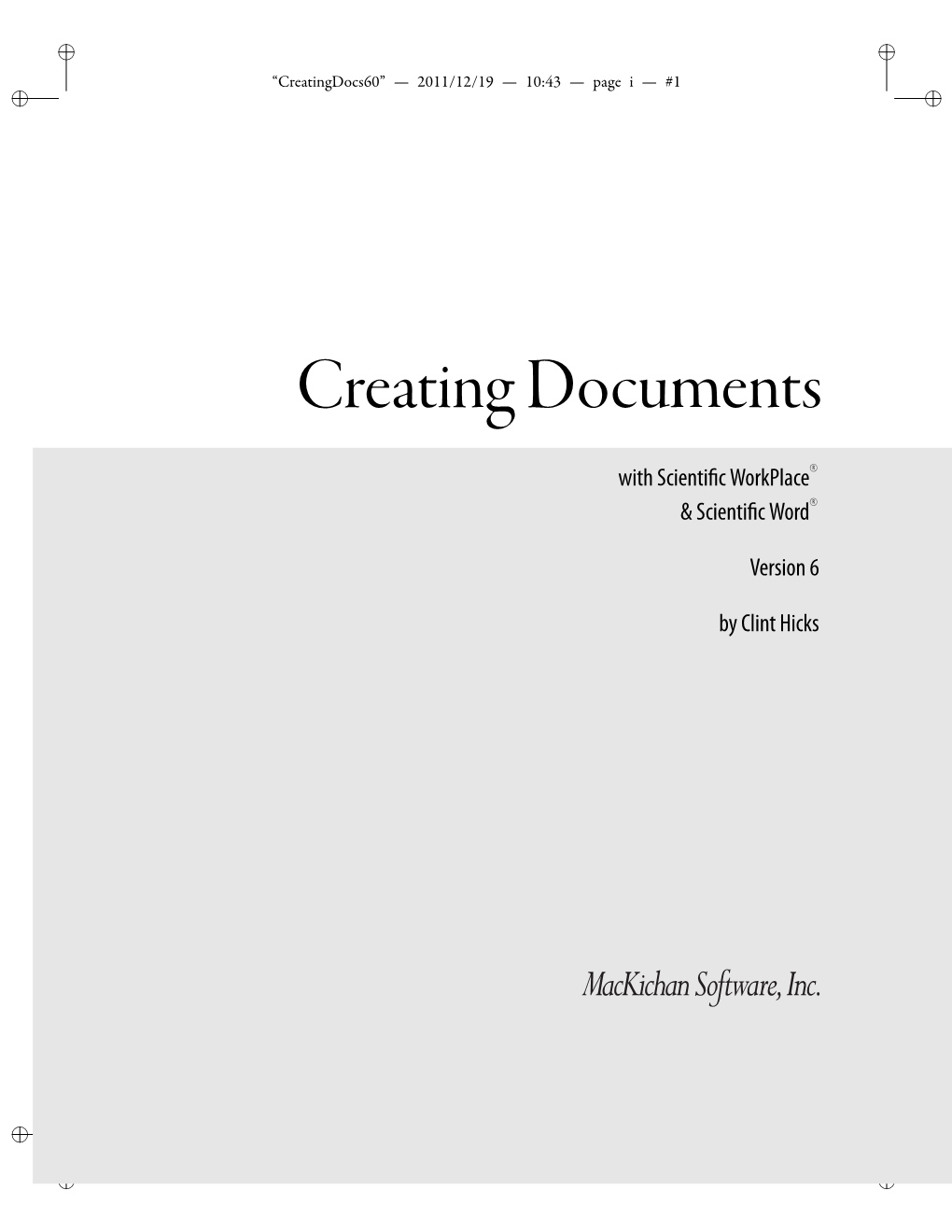 Creating Documents