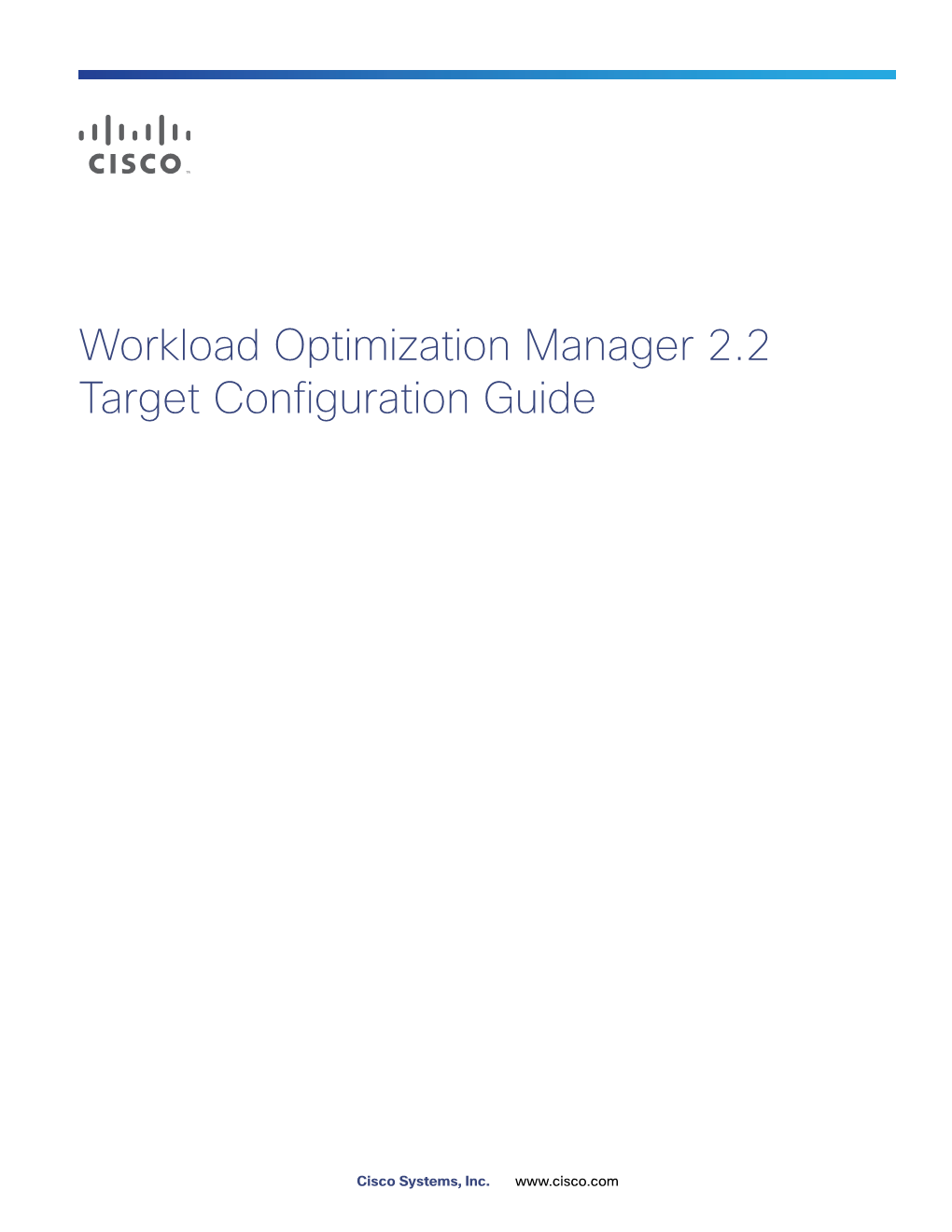 Cisco UCS Workload Optimization Manager Target Configuration