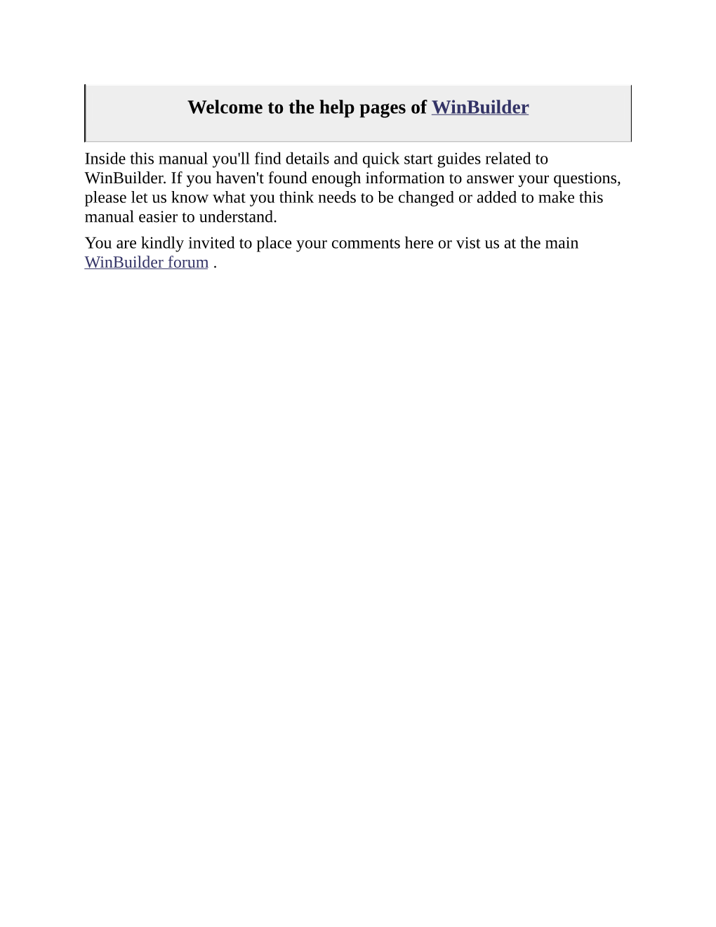 Winbuilder Help File