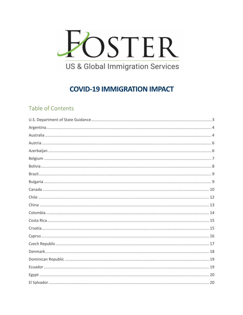 Covid-19 Immigration Impact