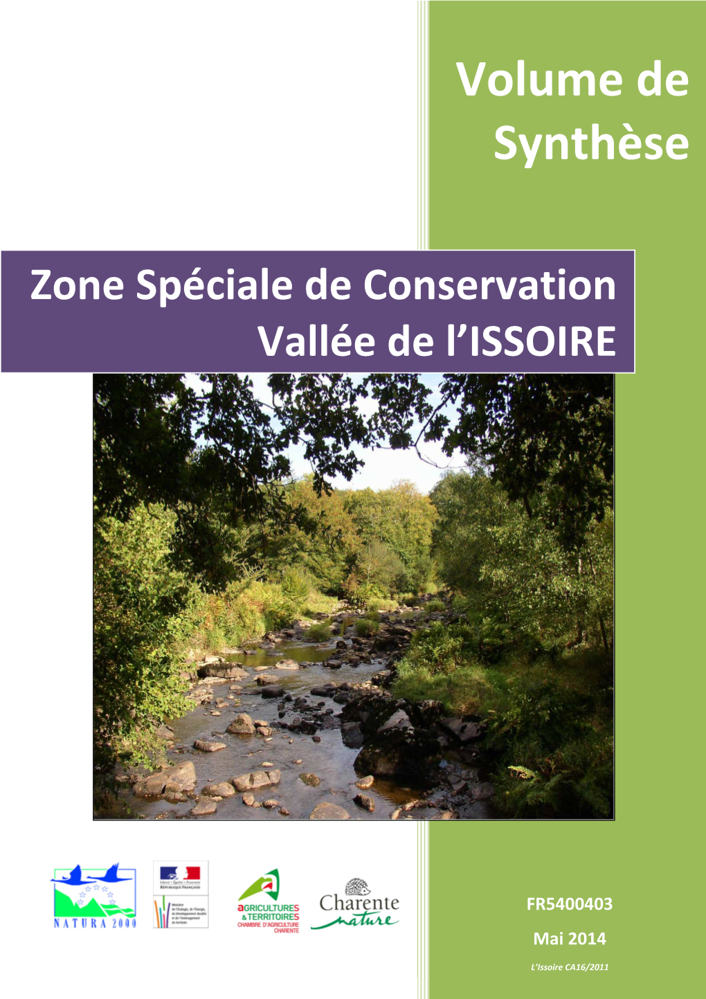 Zone Spéciale De Conservation Vallée De L’ISSOIRE