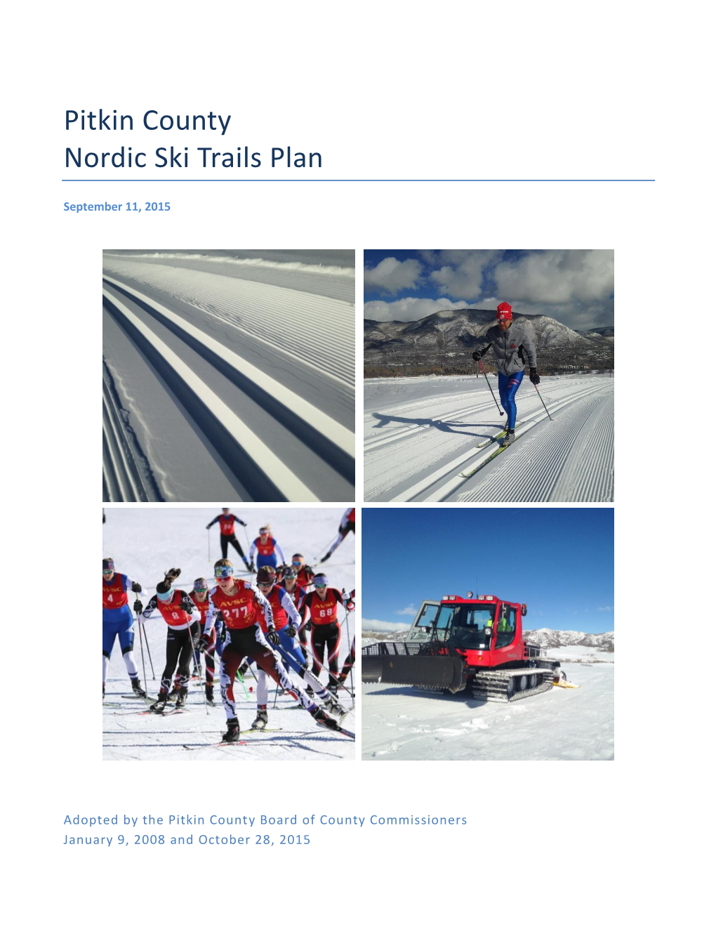 Pitkin County Nordic Ski Trails Plan