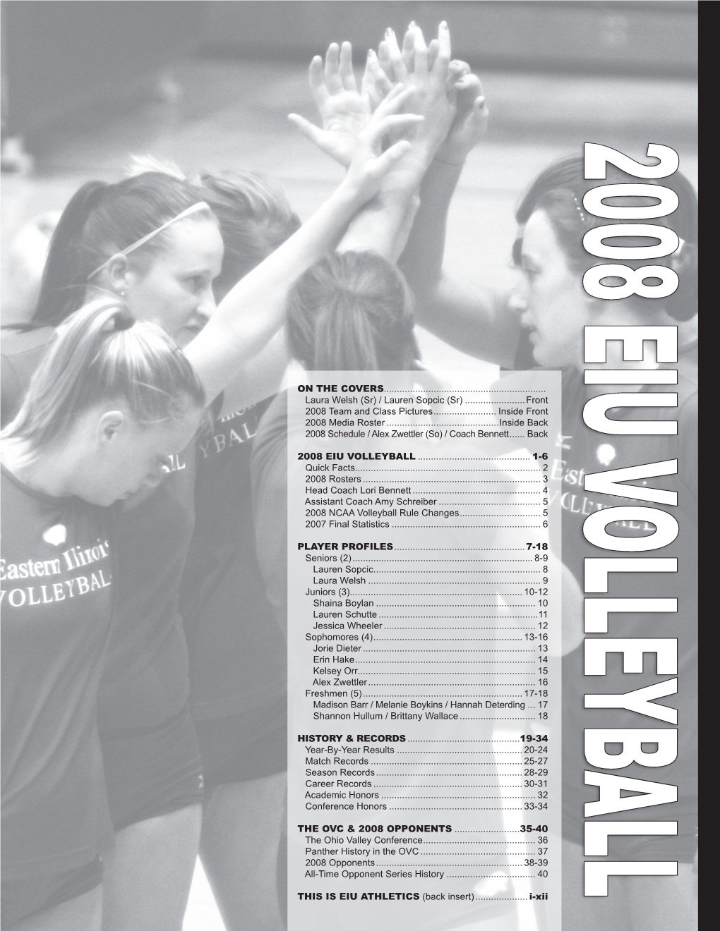 2008 VOLLEYBALL GUIDE ••• Eiupanthers.Com