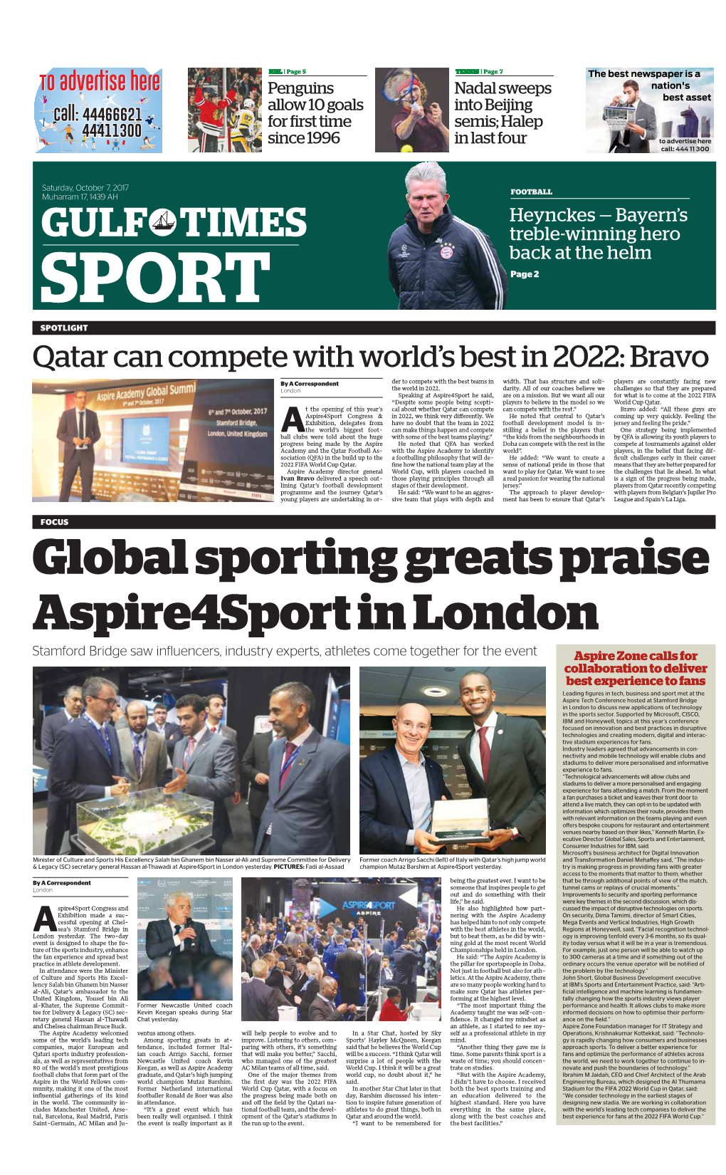 Global Sporting Greats Praise Aspire4sport in London