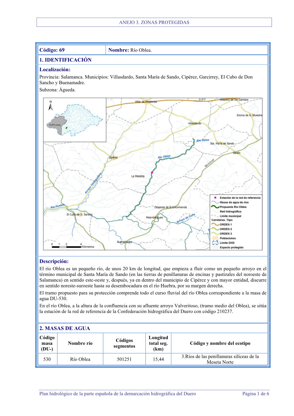 Código: 69 1. IDENTIFICACIÓN Localización: Descripción: 2