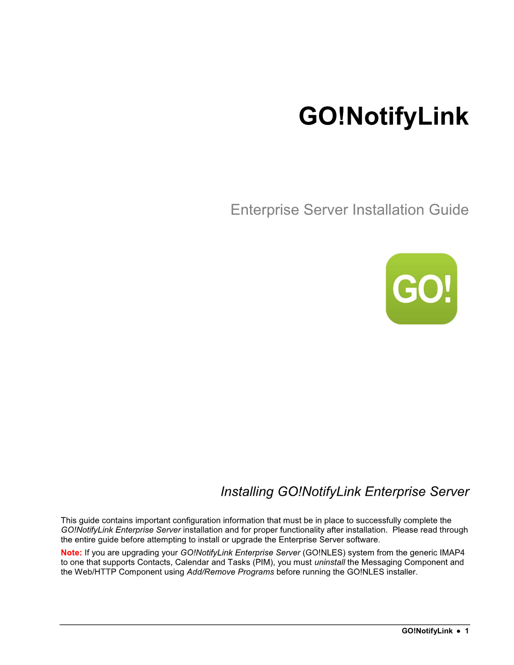 Enterprise Server Installation Guide