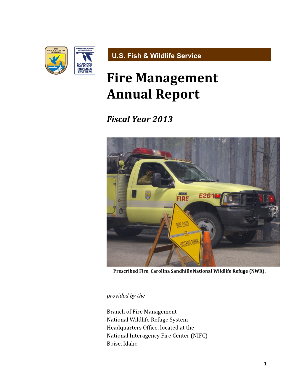 Fire Management Annual Report