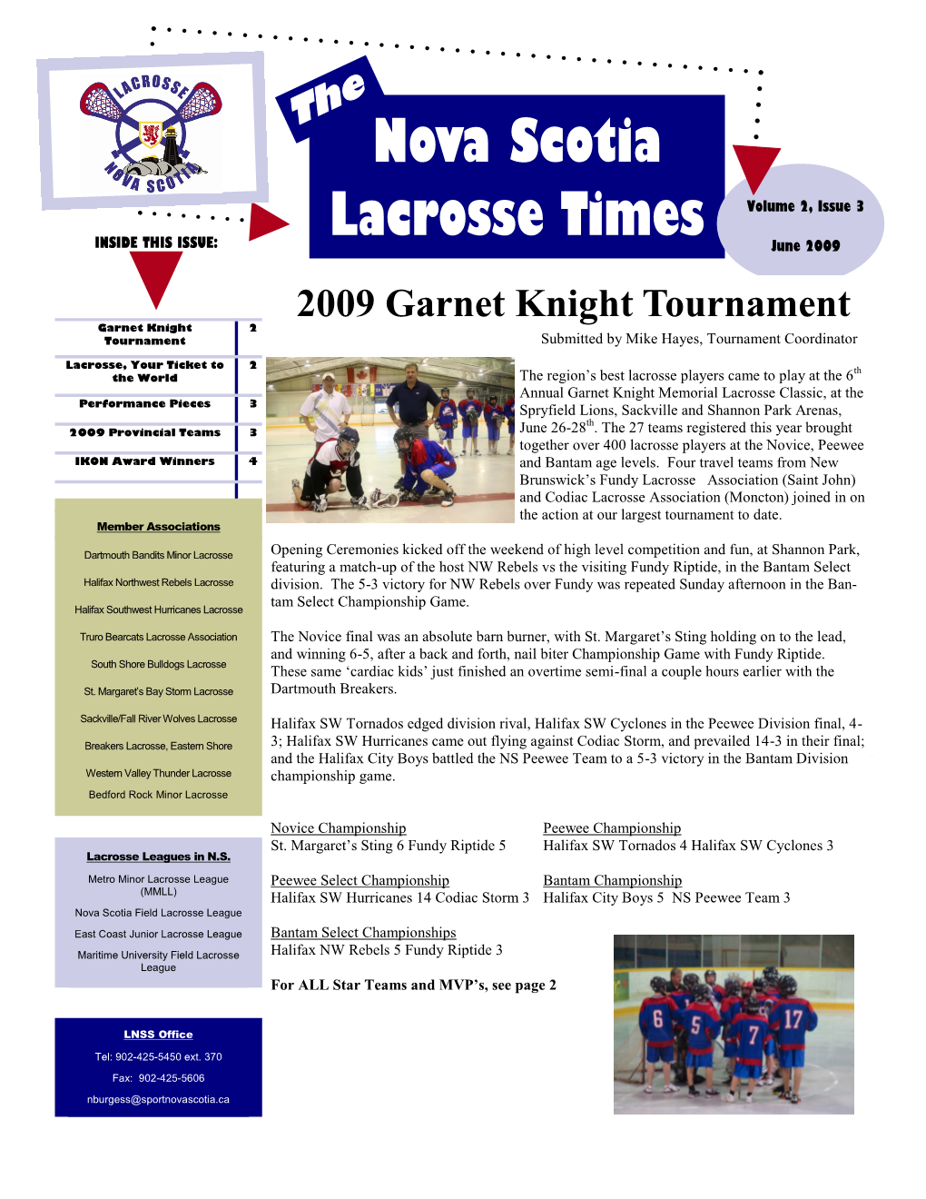 Nova Scotia Lacrosse Times