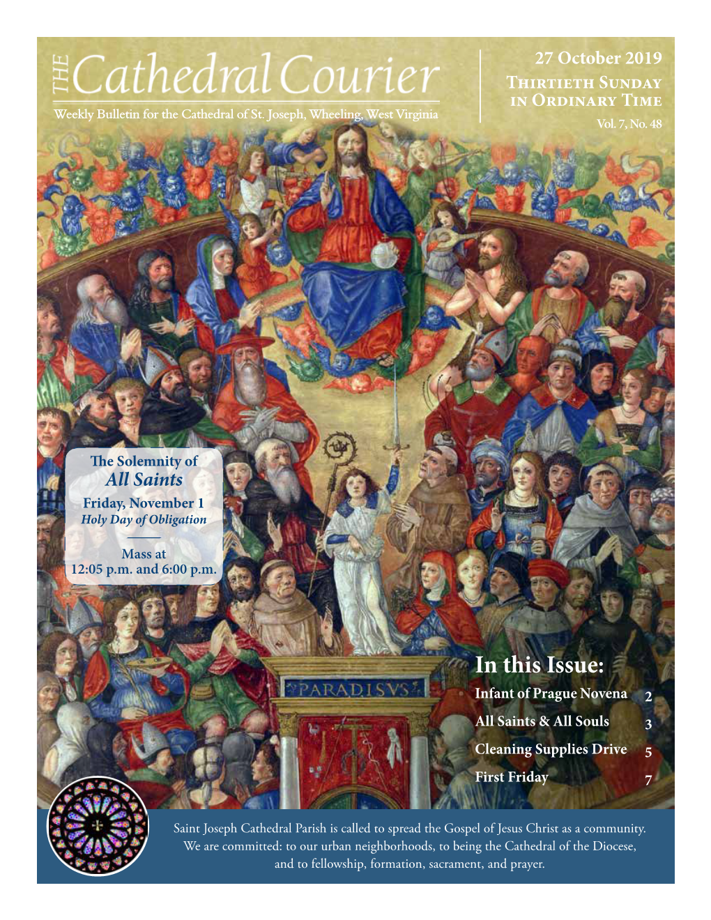 In This Issue: Infant of Prague Novena 2 All Saints & All Souls 3 Cleaning Supplies Drive 5 First Friday 7
