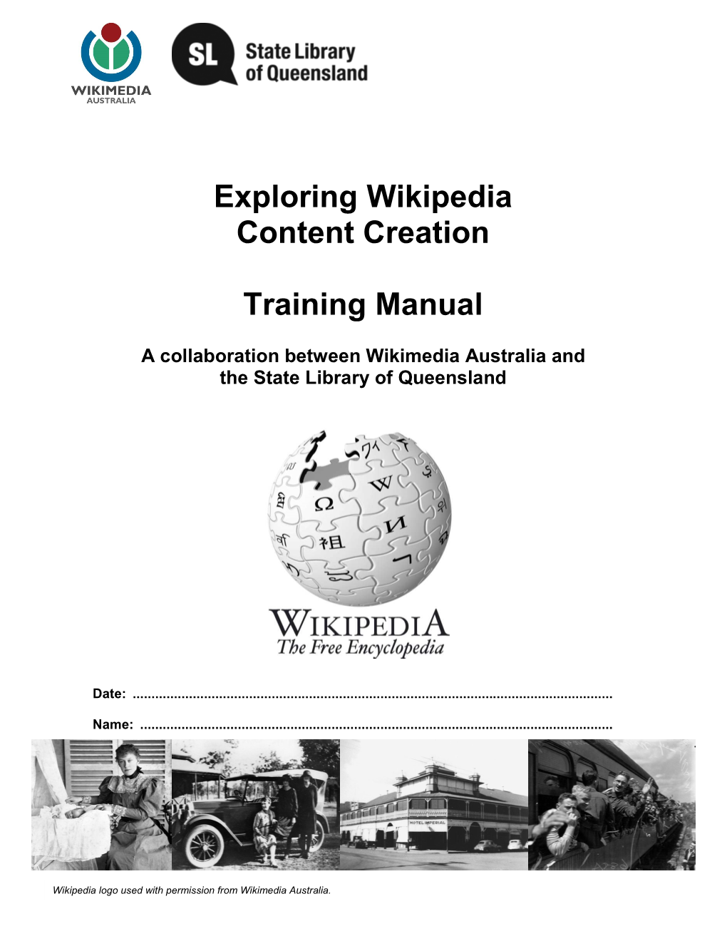 Exploring Wikipedia Content Creation Training Manual