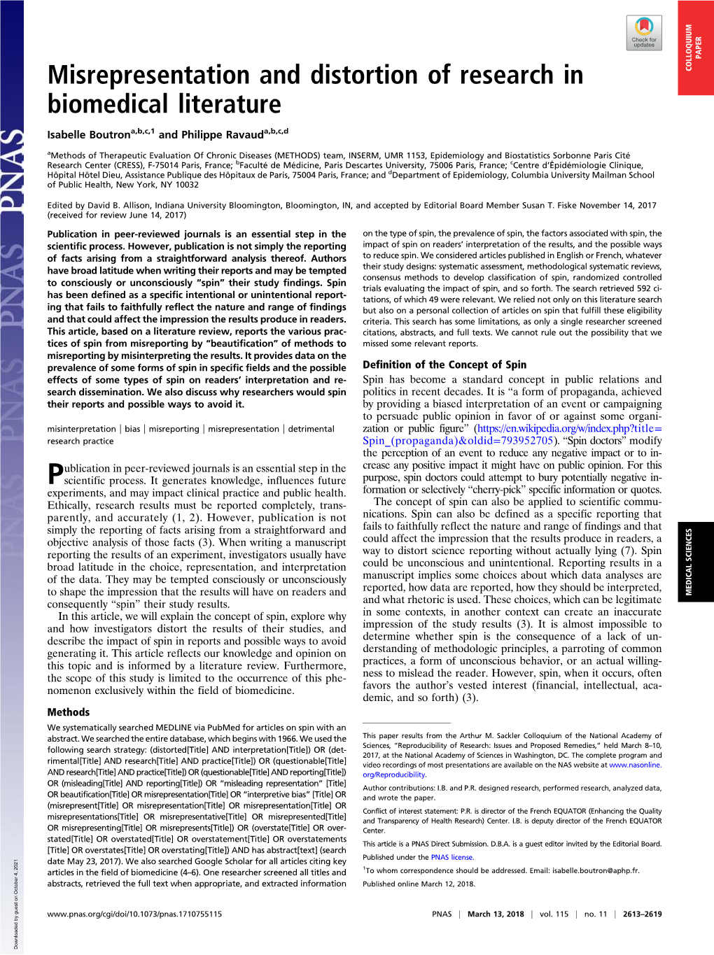 Misrepresentation and Distortion of Research in Biomedical Literature