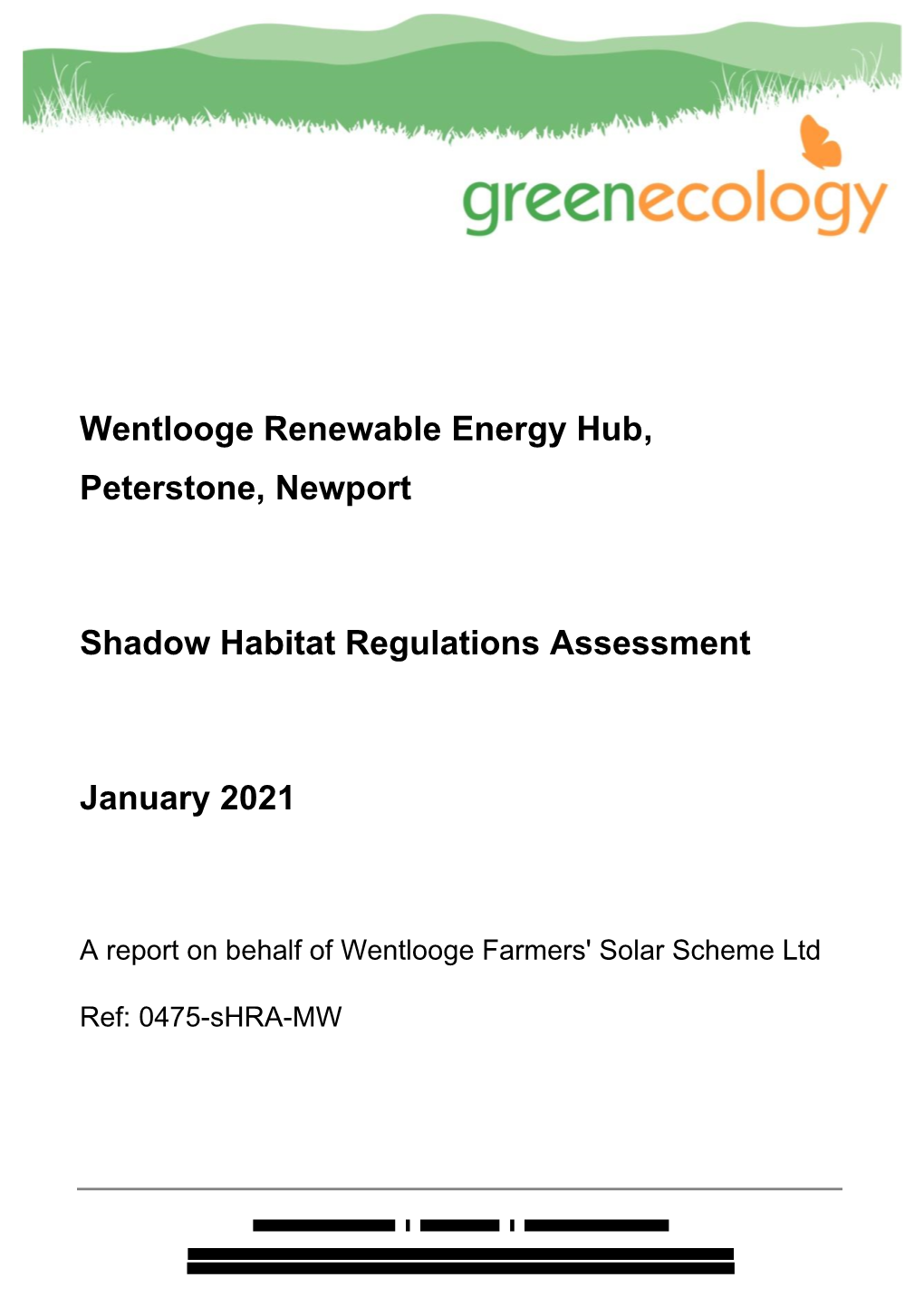 Wentlooge Renewable Energy Hub, Peterstone, Newport Shadow