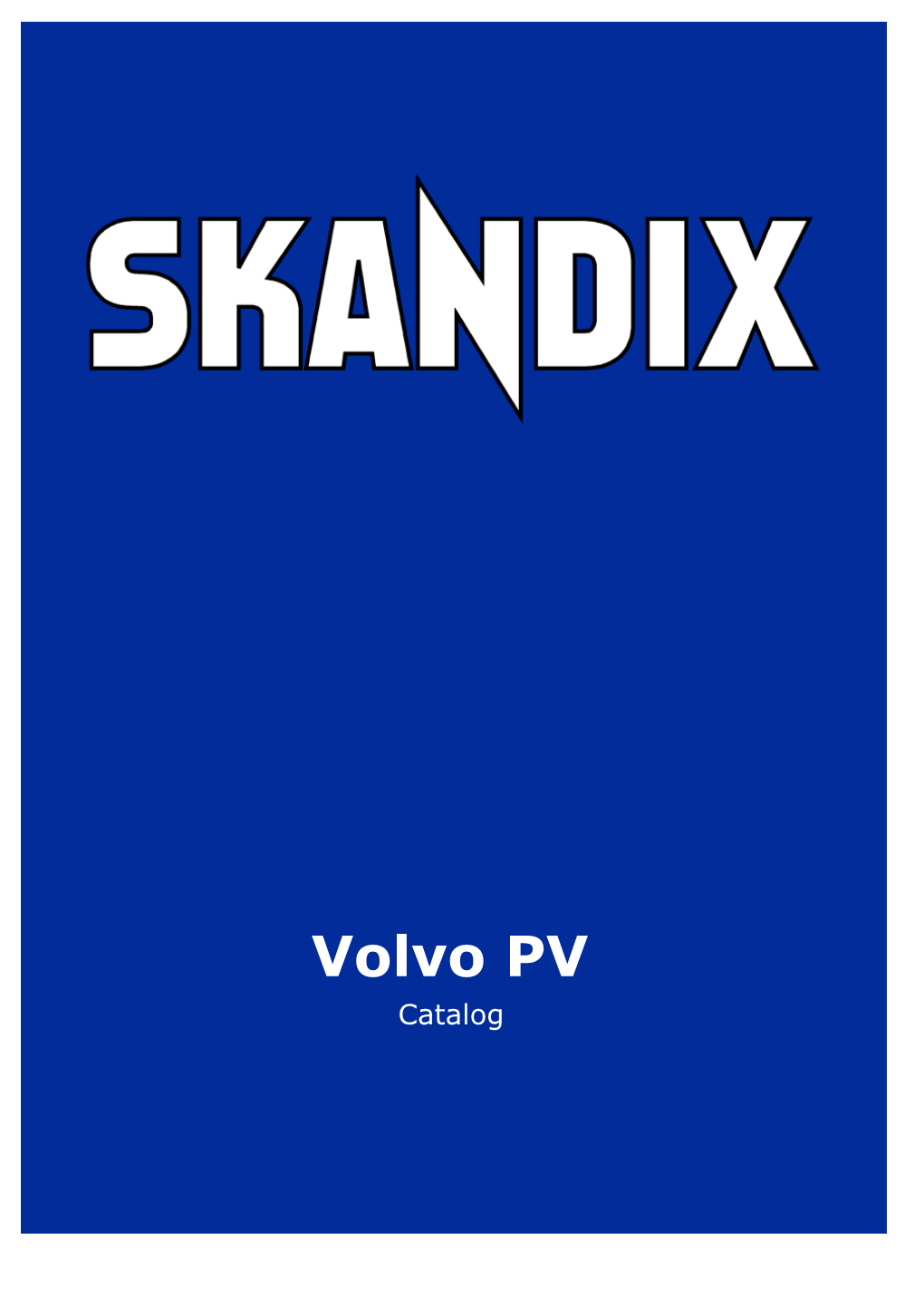 SKANDIX Catalog: Volvo PV