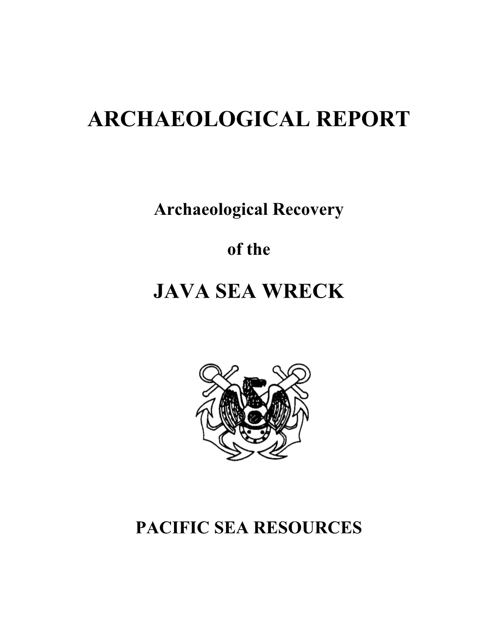 Java Sea Wreck