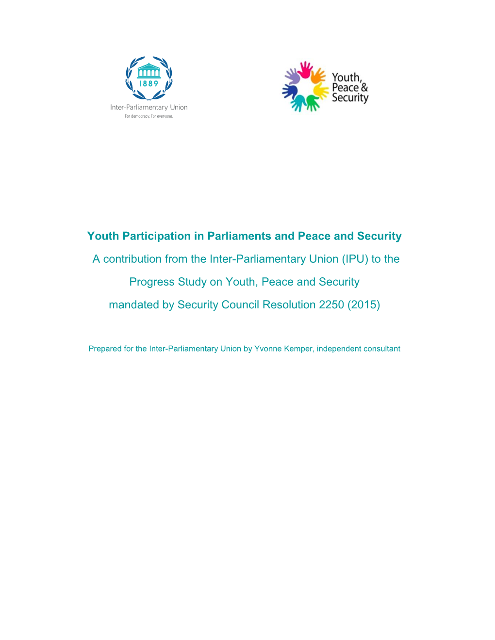 Youth Participation in Parliaments and Peace and Security