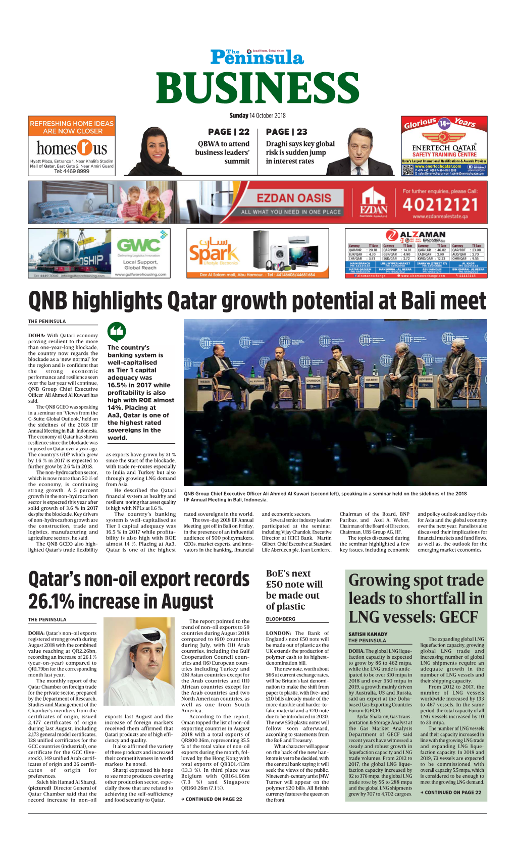 QNB Highlights Qatar Growth Potential at Bali Meet