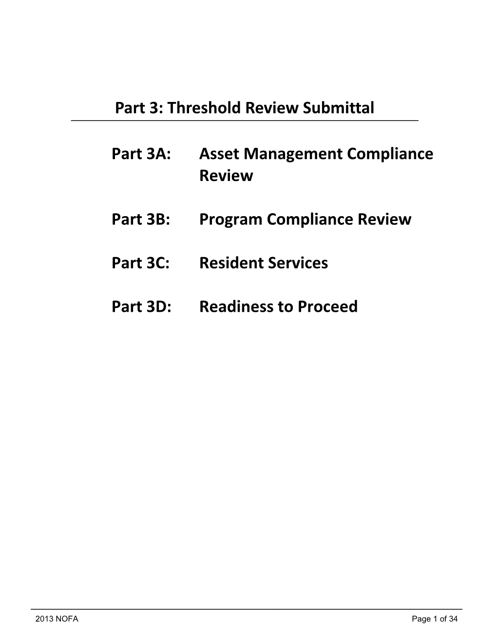 January 10, 2014 GHAP NOFA, Application Forms Part 3 Threshold Review Submittals s1