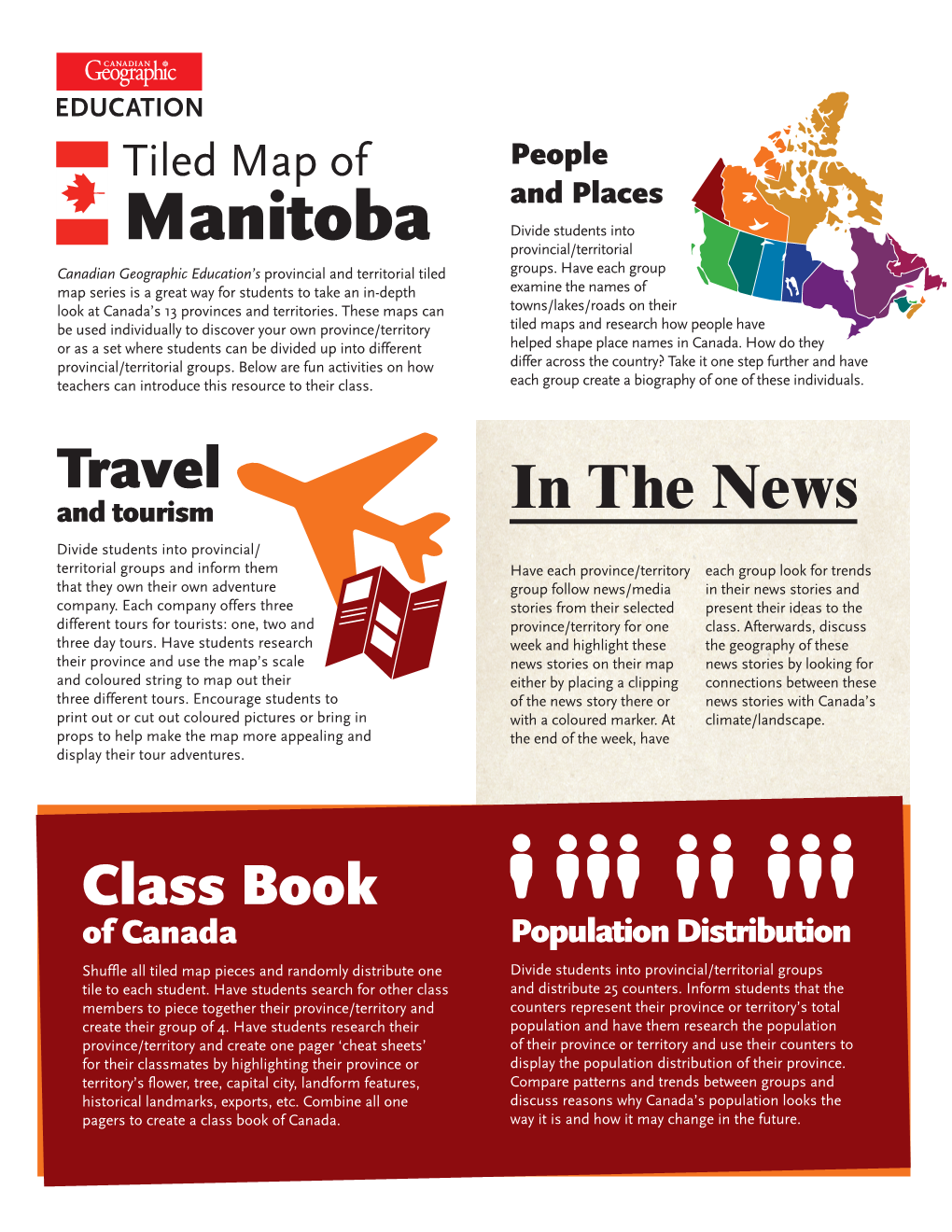 Manitoba Provincial/Territorial Canadian Geographic Education’S Provincial and Territorial Tiled Groups