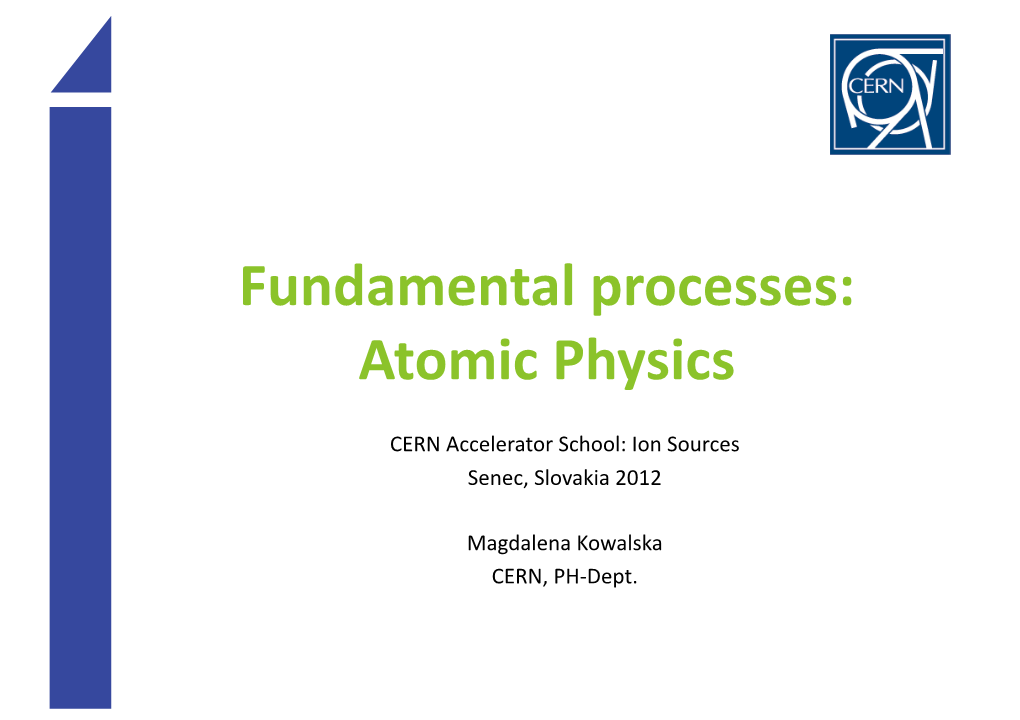 Atomic Physics